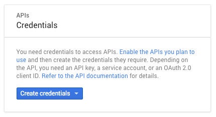 api credential interface